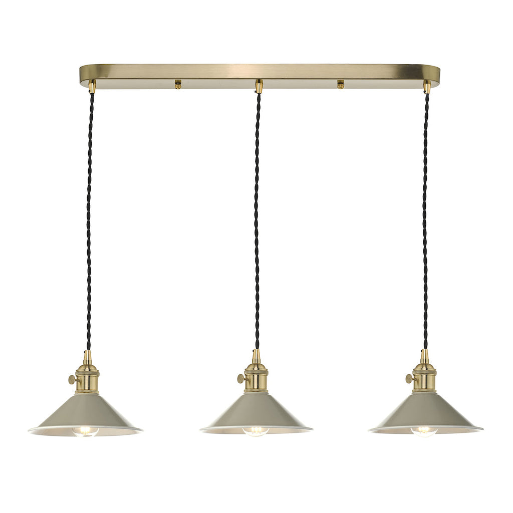 dar-lighting-Hadano-3-Light-Suspension-Natural-Brass-With-Cashmere-Metal-Shades