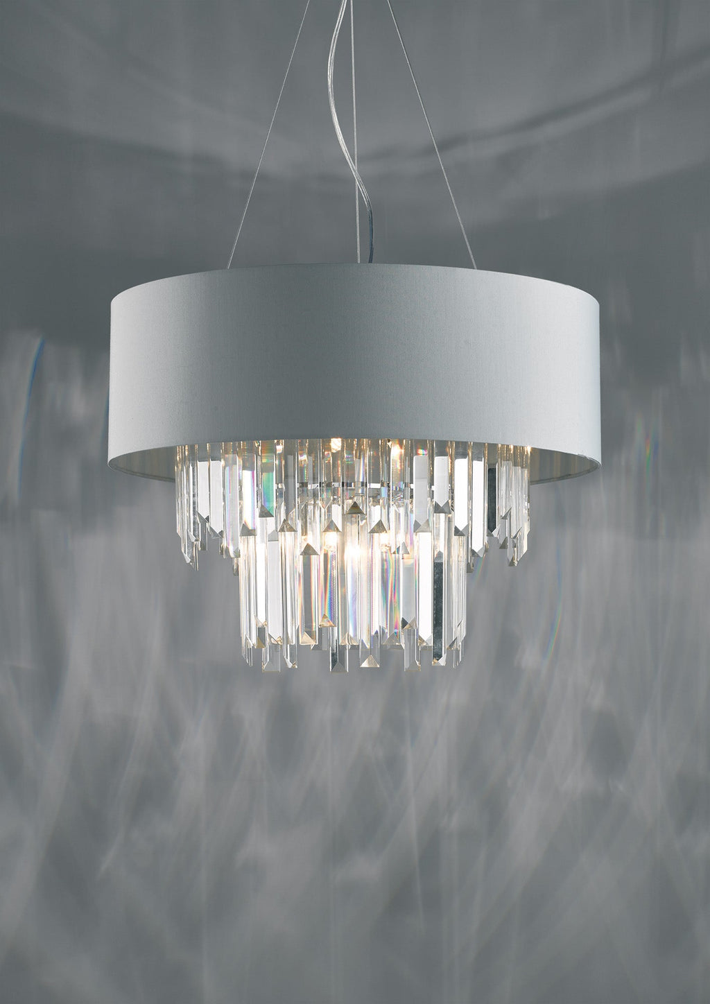 dar-lighting-halle-6lt-pendant-grey-&-crystal-cw-shade
