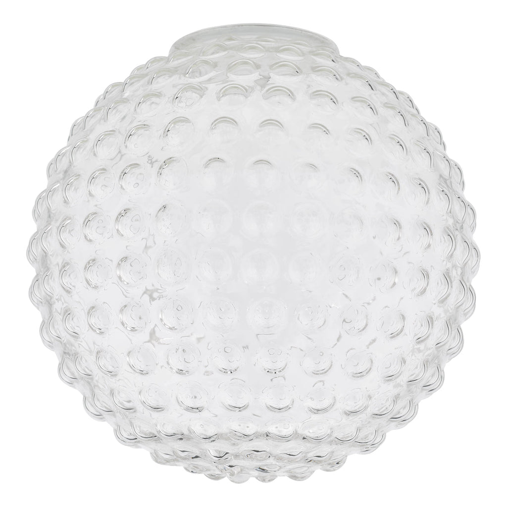Dar Lighting - Hobnail Easy Fit Shade Clear Glass 25cm