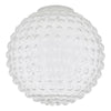 Dar Lighting - Hobnail Easy Fit Shade Clear Glass 25cm