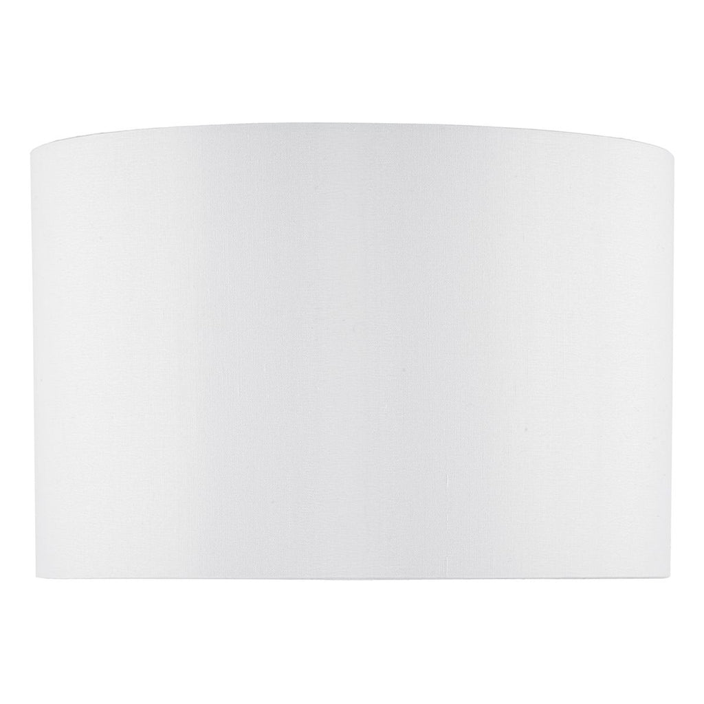 Ivory 30cm Faux Silk Oval Shade by Dar Lighting