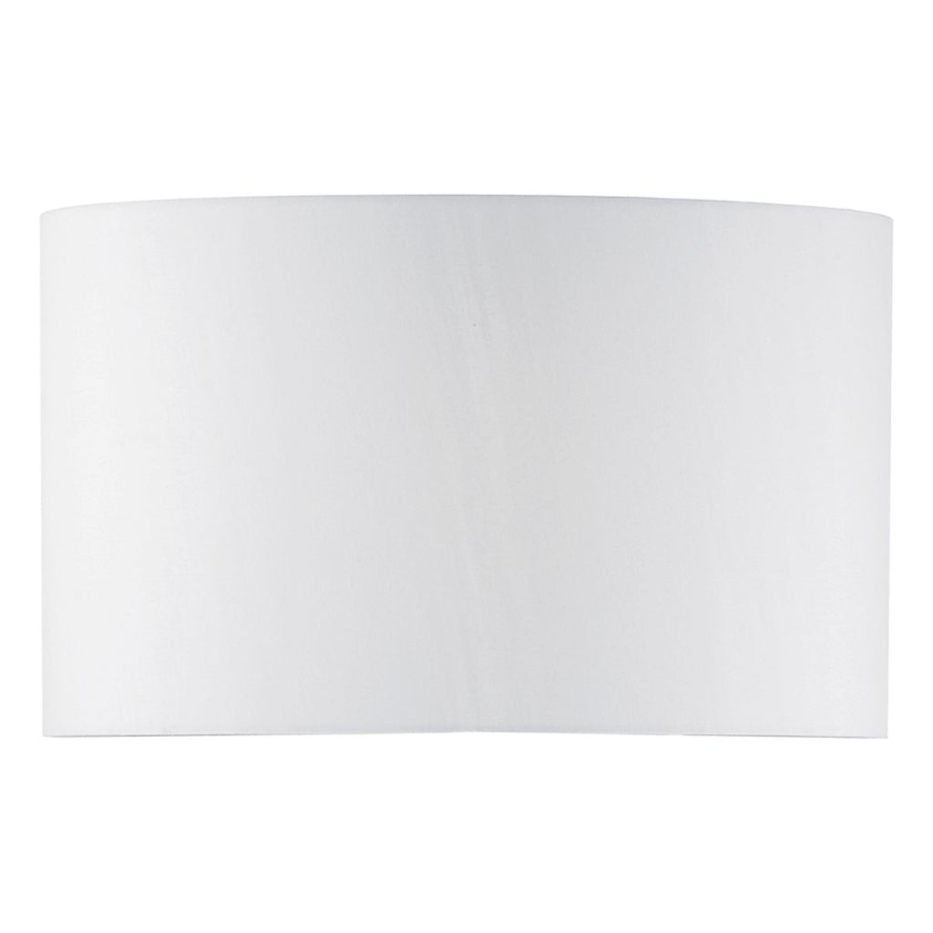 Ivory 44cm Faux Silk Oval Shade by Dar Lighting