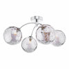 dar-lighting-Izzy-4-Light-Semi-Flush-Polished-Chrome-Smoked-Dimpled-Glass