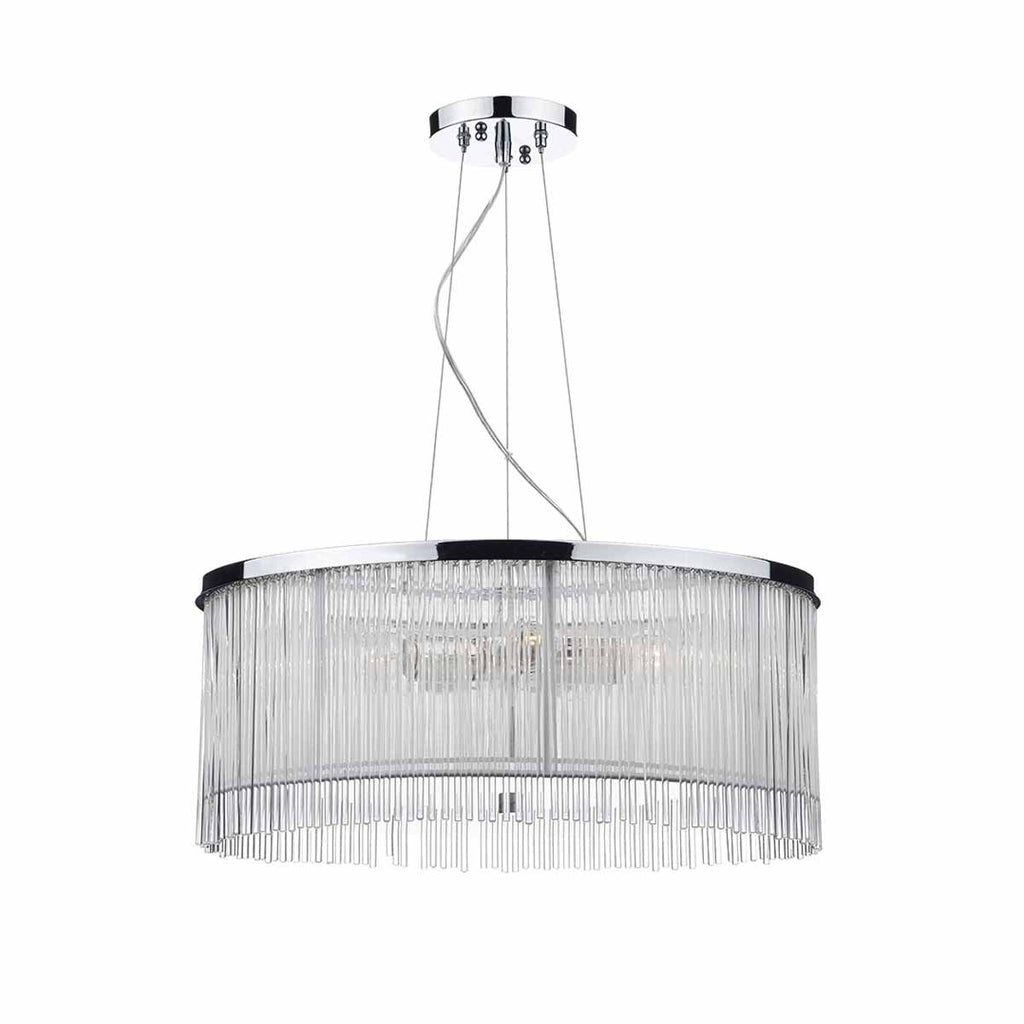 Japan 50CM 3 Light Pendant White by Dar Lighting