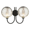 dar-lighting-Jared-2-Light-Wall-Light-Matt-Black-Smoked-Dimpled-Glass