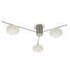 Jasper 3 Light Semi Flush Satin Nickel by Dar Lighting