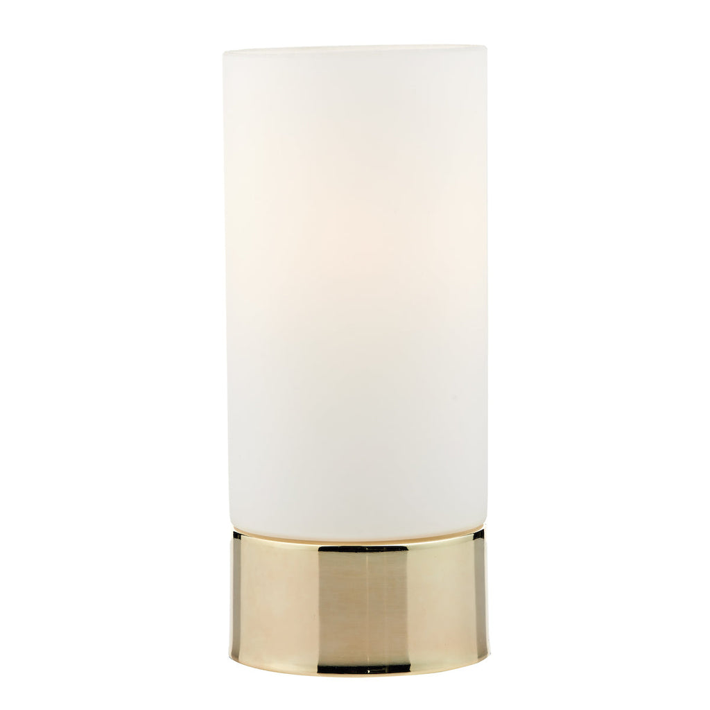 Dar Lighting - Jot Touch Table Lamp Gold Opal Glass