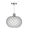 Dar Lighting - Juanita Easy Fit Pendant Polished Chrome Acrylic