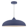 Dar Lighting - Kaelan Single Pendant Blue