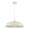 Dar Lighting - Kaelan Single Pendant White