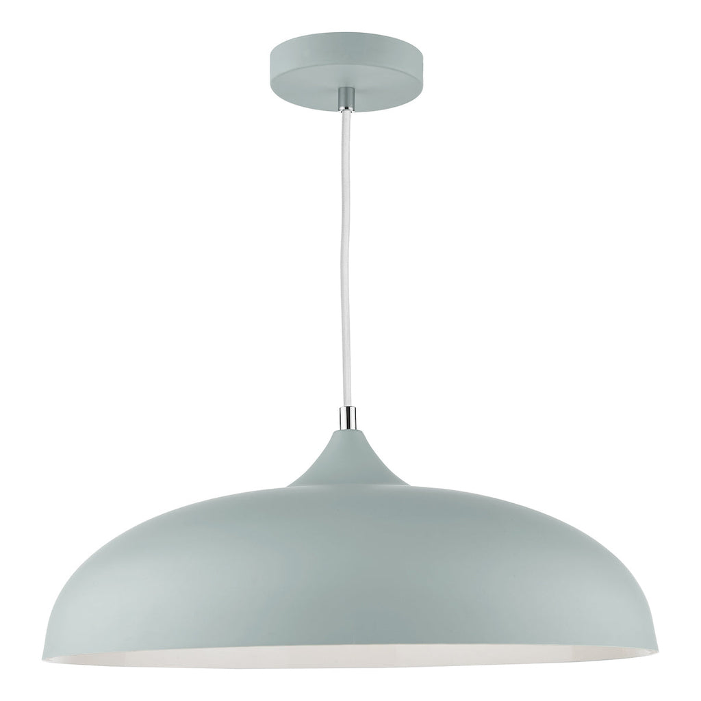 Dar Lighting - Kaelan Single Pendant Soft Matt Grey