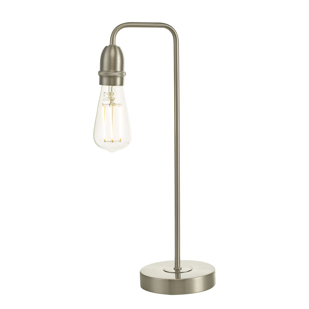 Dar Lighting - Kiefer Table Lamp Satin Chrome