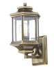 Ladbroke Lantern Antique Brass complete with Bevelled Glass IP44 by Dar Lighting