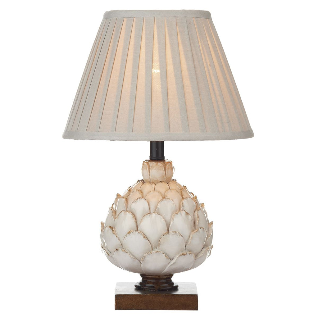 Layer Table Lamp Cream Small complete with Shade by Dar Lighting