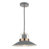 Liden 1Lt Pendant Graphite and Copper by Dar Lighting