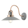 Liden Wall Light Graphite and Copper by Dar Lighting