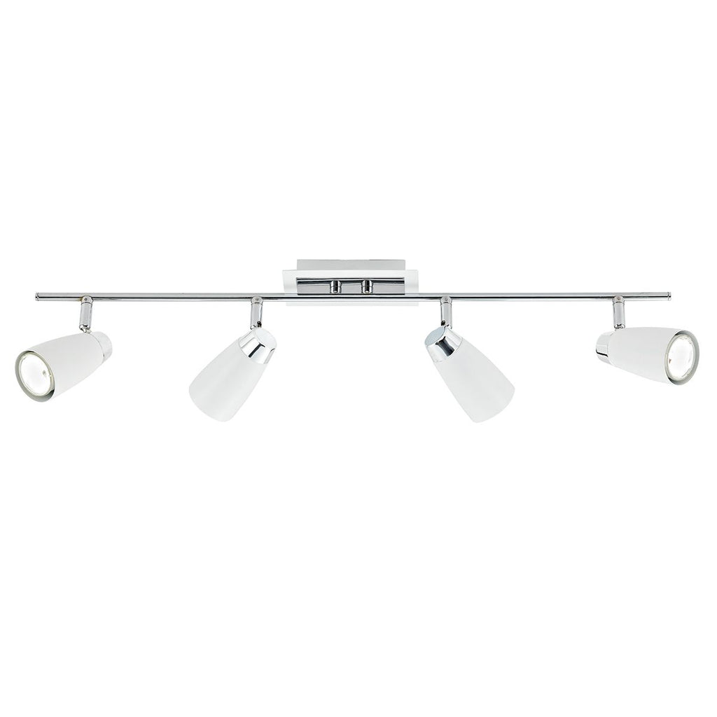 Loft 4 Light Bar White by Dar Lighting