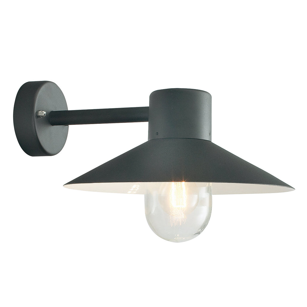 Lund 1 Light Wall Lantern - Black - Norlys