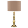 Madrid Ball Table Lamp Antique Brass complete with Shade by Dar Lighting