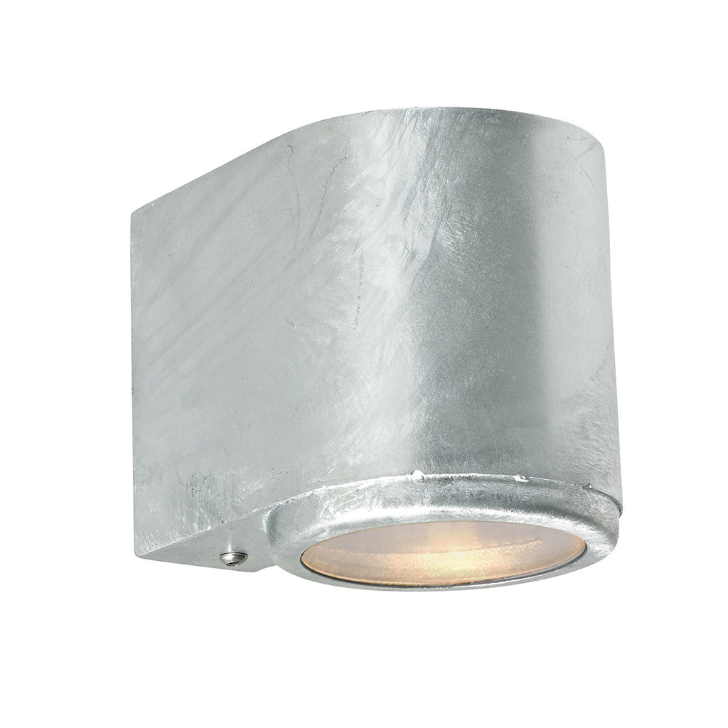 Mandal 1lt Down Wall Light Galvanized - Norlys