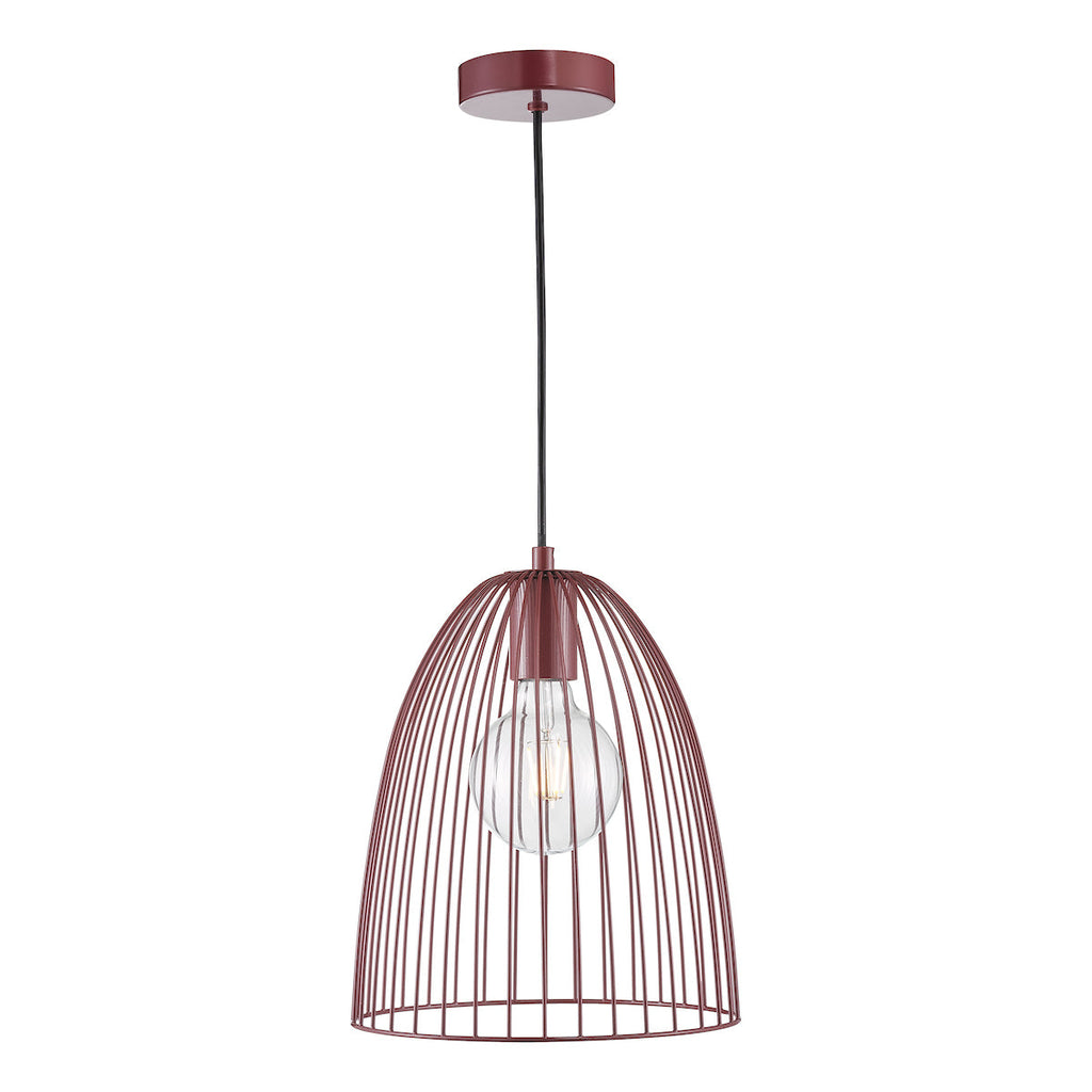 Dar Lighting -  Maya Pendant Satin Purple