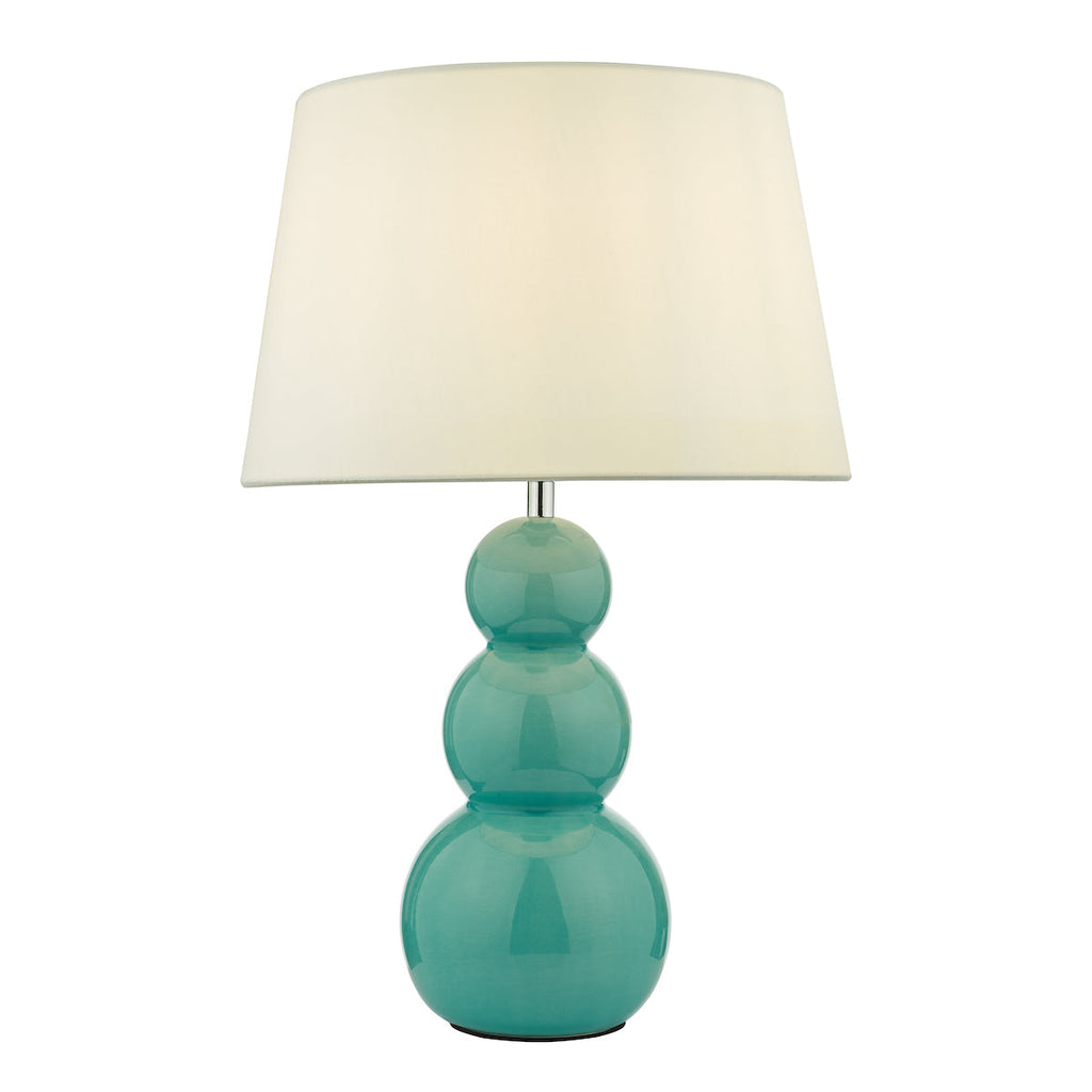 dar-lighting-Mia-Table-Lamp-Teal-Ceramic-Base-Only