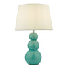 dar-lighting-Mia-Table-Lamp-Teal-Ceramic-Base-Only