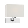 Modena Wall Light In Polished Chrome (Light Only) by Dar Lighting