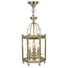 Moorgate Hexagonal Hall Lantern Dual Mount Polished Brass by Dar Lighting