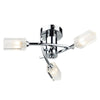 Morgan 3 Light Semi Flush Polished Chrome by Dar Lighting