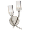 Morgan Double Wall Light Satin Chrome by Dar Lighting