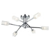 Morgan 6 Light Semi Flush Polished Chrome by Dar Lighting