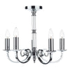 Murray 5 Light Dual Mount Pendant Polished Chrome by Dar Lighting