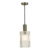 dar-lighting-Nikolas Pendant Antique Chrome Ribbed Cylinder Glass