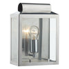 Notary Rectangle Wall Light Stainless Steel IP44 by Dar Lighting