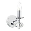 Oleana Single Wall Light Polished Chrome Crystal by Dar Lighting