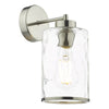 Dar Lighting - Olsen Wall Light Satin Chrome and Glass