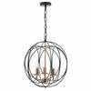 Phoenix 3lt Pendant Black & Copper by Dar Lighting