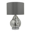 Quinn Table Lamp Smoked complete with Shade by Dar Lighting