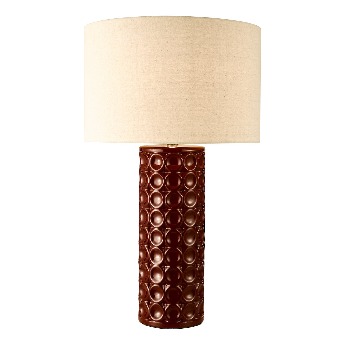 Raja Table Lamp Red and Antique Bronze With Shade– Lighting Room