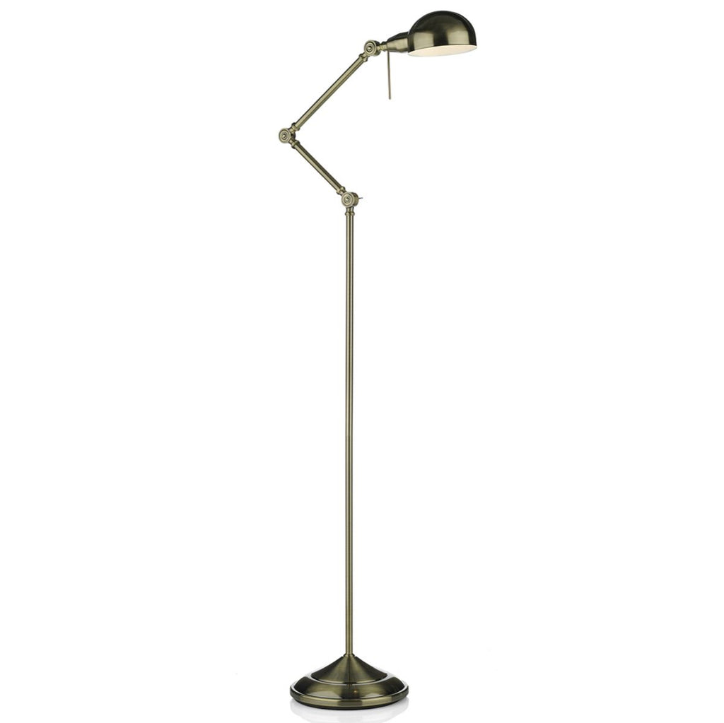 Ranger Floor Lamp Antique Brass by Dar Lighting