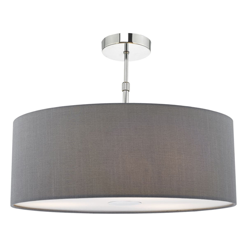 Ronda 60cm Easy Fit Pendant Slate Grey by Dar Lighting