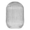 Dar Lighting - Sawyer Easy Fit Shade Smoked Ribbed Glass