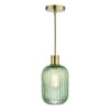 dar-lighting-Sawyer-Easy-Fit-Pendant-Green-Ribbed-Glass
