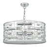 Seville 6 Light Pendant K9 Crystal Polished Chrome by Dar Lighting