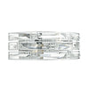 Seville 2lt Wall Light Crystal Polished Chrome Frame by Dar Lighting