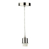 1 Light Satin Chrome E27 Suspension With Clear Cable by Dar Lighting