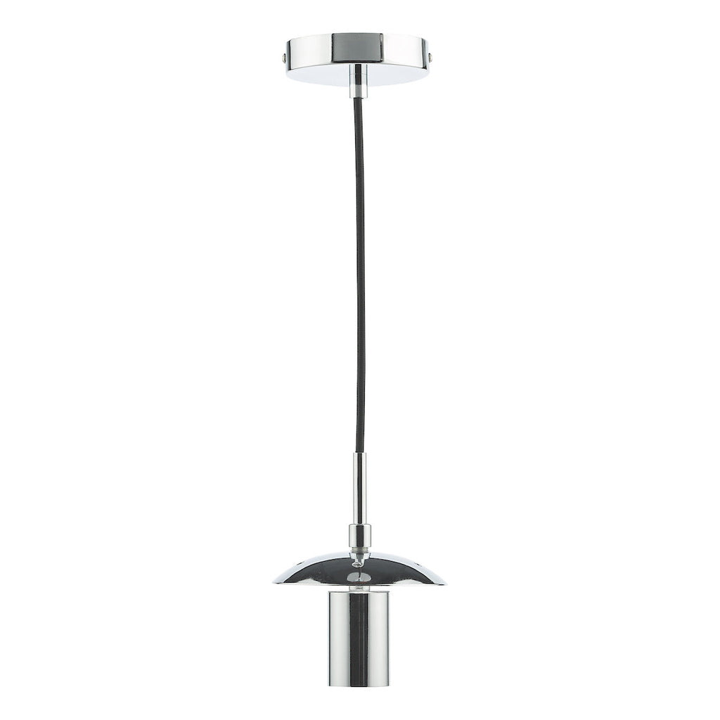 1 Light Polished Chrome E27 Suspension by Dar Lighting
