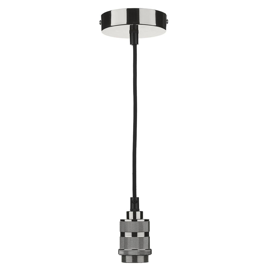 1 Light E27 Decorative Suspension Gun Metal by Dar Lighting
