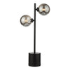 dar-lighting-Spiral 2 Light Table Lamp Matt Black Smoked Glass